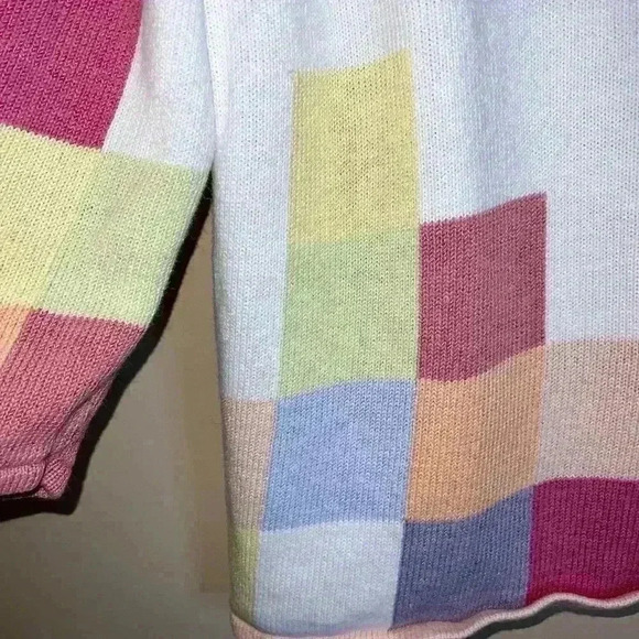 VINTAGE SQUARE COLORFUL CARDIGAN - Picture 3 of 12